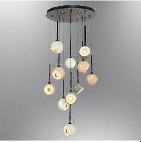 Resim Özcan Aydınlatma 2822-11a-28 Fleas 11'li Yuvarlak Sarkıt Mixed Renkli 