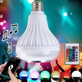 Resim Kumandalı Bluetooth Disco Ampul Rgb 