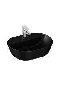 Resim VitrA Geo 7428B083-0041 Oval Çanak Lavabo. 55 CM. Mat Siyah 