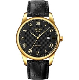 Resim Rogfer Skmeı 9058 Çok Fonksiyonlu Açık Moda Su Geçirmez Altın Kabuk Kuvars Bilek İzle Erkekler Stil Siyah Yüz Siyah Kayış Çok Renkli Çok Renkli 