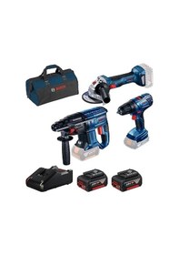 Resim Bosch Gbh 180-li + Gsr 180-li + Gws 180-li 3'lü Set 