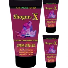 Resim Shogun-X Extra Size Cream 3 Adet 50ML Erkeklere Katılaştırıcı Şekillendirici Süre Uzatıcı Özel Krem 