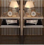 Resim Kenzlife komodin guiseppe 2 li set crd komidin 39*19 2 parça duvara monte askı aparatlı (mng) 