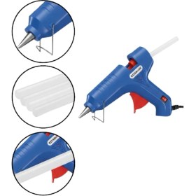 Resim Kaufhier 80 W Silikon Tabancası 11 mm Silikon Uyumlu 5 Adet Hediye Silikon 