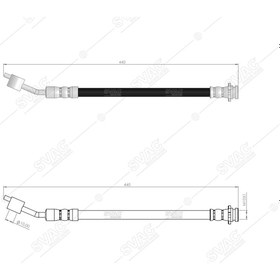 Resim SVAC 730193 Ön Sağ Fren Hortumu Skystar 98- 