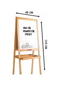 Resim 2195 Diytoy. Ahşap Yazı Tahtası Çift Taraflı Manyetik 