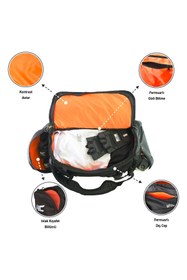 Resim MUSCLECLOTH Convertible Spor Çanta Gri 40 L 