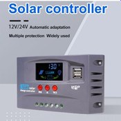 Resim Pazly Otomatik Voltaj Tanımalı 12v/24v Güneş Şarj Kontrol Cihazı - 2 Usb Çıkışlı Lcd Ekranlı, Kolay Kurulum 