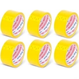 Resim Nisar Store 45 mm x 40 mt Sarı Koli Bandı 6 Adet 