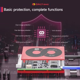 Resim DALY BMS 4S 12V Lityum Pil Paketi PCB Pasif Dengeleyici ile - Aşırı Şarj, Sıcaklık & Kısa Devre Koruması, 20A/40A/60A, 24V/36V/48V, Off-Road Motosikletler için İdeal, Dayanıklı Demir Yapı, Şarj Edilebilir Lityum Pil 