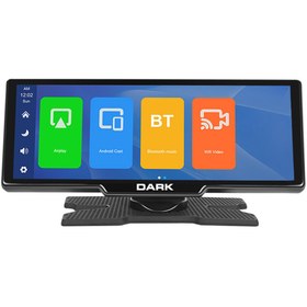 Resim Dark 10.26" IPS Apple Carplay & Android Auto / Airplay, Android Cast Ekran Yansıtma Ön & Arka Kameralı Torpido Üstü Araç Multimedya Ekranı 