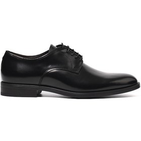 Resim Nero Black Oxford Klasik Erkek 1082 - Old Dino Draghi Old Cordoba Nero Siyah 