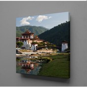 Resim Uzak Bir Kasaba Kanvas Tablo 