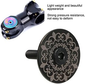 Resim WINH Üst Kapak Totem Bisiklet Kaskı Yol Bisikleti için Titanyum Alaşımlı Siyah Yol Bisikleti için Üst Kapak 