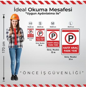 Resim Saatistan 35x50cm Fosforlu Araç Park Yeri Etiketi, Görünür ve Dayanıklı 