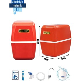 Resim 13 Aşamalı 8 LT Kapalı Oval Kasa Pompasız Su Arıtma Cihazı 