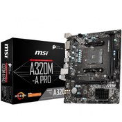 Resim MSI A320M-A PRO DDR4 3200MHZ 1XHDMI 1XDVI USB 3.2 MATX AM4 