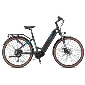 Resim Loop Commuter 28 Elektrikli Şehir Bisikleti 9v Hd 17.5 Mat Siyah-füme-turkuaz 