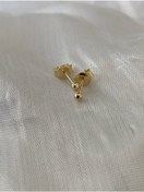 Resim 14 KUYUMCULUK Kadın Sarı Mini Top Küpe 