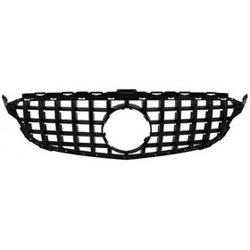 Resim Mercedes W205 Gtr Ön Panjur Izgara Seti Siyah 2014 / 2018 C Seris 