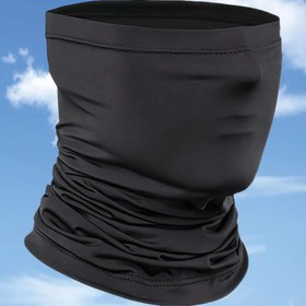 Resim 1 adet Siyah Rüzgar ve Toz Geçirmez Çok Fonksiyonlu Maske Eşarp Spor Sürüş için - Nefes Alabilir, Rahat Polyester Boyunluk Erkekler & Kadınlar için - Off-Road Motosiklet Tutkunları için Mükemmel Macera Hediyesi 