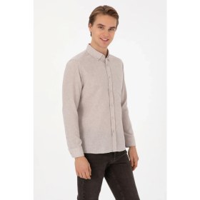 Resim U.s. Polo Assn. Erkek Taş Gömlek Desenli 50308596-VR049 