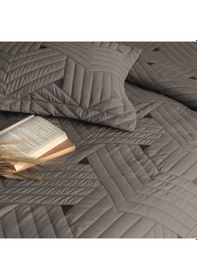 Resim Linens Vita Çift Kişilik Yatak Örtüsü Seti Gri 