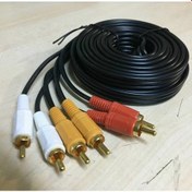 Resim Platoon5 Metre 3 x 3 Rca Kablo Lale Lale Tos 5 Metre Rca Kablo 