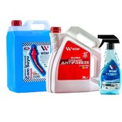 Resim WÖRF Kırmızı Antifiriz 3Lt & Gagalı Cam Suyu & Buz Çözücü Kış Araç Bakım Seti 