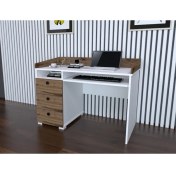 Resim Decomech Mobilya Wes 3 Çekmeceli Çalışma Masası Beyaz-Çırağan 