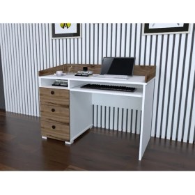 Resim Decomech Mobilya Wes 3 Çekmeceli Çalışma Masası Beyaz-Çırağan 