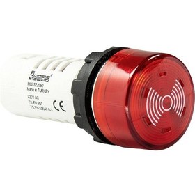 Resim Emas Mbzs024s ,kırmızı-24vac/dc 60db M22 Buzzer/siren 