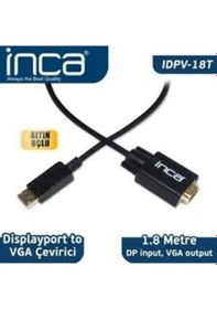 Resim Inca Idpv-18T Displayport To Vga Kablo 1.8Mt 