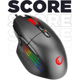 Resim Rampage SMX-R650 SCORE Usb Siyah 10000 Dpi RGB Gaming Oyuncu Mouse 