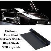Resim Guard Çizilmez Cam Filmi 50 Cm X 6 Metre Black Siyah %20 Koyuluk 