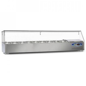 Resim Soğutmalı Set Üstü Salad Bar 9 Küvet 180 x 35 x 40 (cm) 