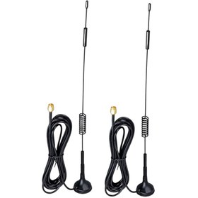 Resim electroon 4G/LTE 5dBi Zte Superbox MF286R Uyumlu 3mt Kablolu Dış Ortam Modem Anteni - 2Adet 