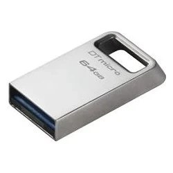 Resim Kingston DTMC3G2-64GB DataTraveler Micro 200MB-s Metal USB 3.2 Gen 1 Flash Bellek 