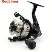 Resim 1 adet Rooblinos HE EVA Döner Tekerlek - Taşınabilir Katlanabilir Sap, Büyük Fren Gücü, Dayanıklı Plastik ve Metal Yapı, İki El ile Tuna ve Tatlısu Balıkçılığı için, Döner Balıkçılık Makinesi, Tuna Balıkçılığı Ekipmanı, Kompakt Tasarım, Sağlam Tasarım, Yüksek Kaliteli Bileşenler, Balıkçılar 