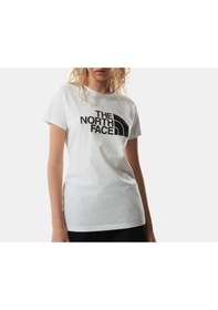 Resim The North Face W S/S Easy Tee Kadın Günlük Tişört Nf0A4T1Qfn41 Be Beyaz 