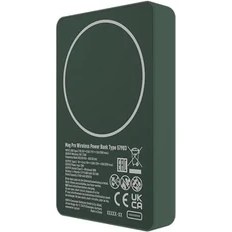 Resim Karokstore Varta Power Bank 5.000MAH, Powerbank Magnetico, Mag Pro Power On Demand, Caricabatterie Portatile Con USB C, Compatibile Con Magsafe E Qi Standard (Per Compatibilità Con E), Verde 