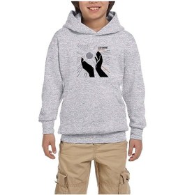 Resim Zepplin Giyim Covenant Skyshaper Gri Çocuk Kapşonlu Sweatshirt Gri 