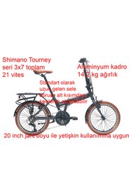 Resim Carraro Flexi 121v 21 Vites Katlanır Bisiklet 