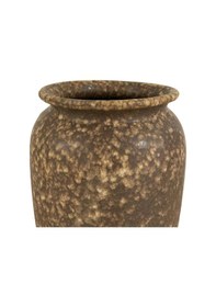 Resim T.concept Modern Uzun Seramik Vazo Kahverengi Gri 42 Cm 