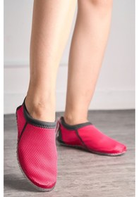 Resim İmershoes Erkek Kadın Deniz Ayakkabısı Kaymaz Taban Havuz Plaj Rafting 521 Fuşya 