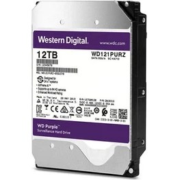 Resim Wd 3.5 Purple 12TB Intellıpower 256MB Sata3 Güvenlik HDD WD121PURZ (7/24) 