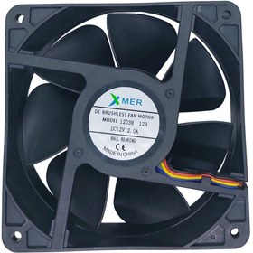 Resim Arduino 120x120x38mm Rulmanlı 12v 2.0a 4p Xmer Fan 