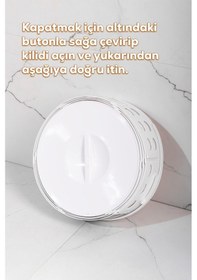 Resim Porsima 25100 Teleskopik Katlanır Sepet Katlanabilir Çamaşır Sepeti Orta Boy Katlanır Çamaşır Sepeti Beyaz 15lt Beyaz 