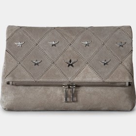 Resim MARIE EFFECT MINK SUEDE BAG - Mink 