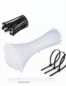 Resim Plastik Cırt Beyaz Siyah Kelepçe 20 C.m 